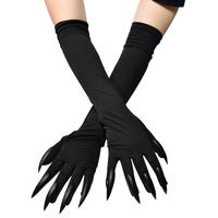 Fajne rękawiczki na Halloween długi duch pazur element ubioru rękawiczki moda czarne długie paznokcie Cosplay Halloween śmieszne rękawiczki 5